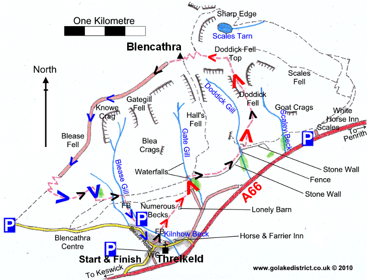 Blencathra map