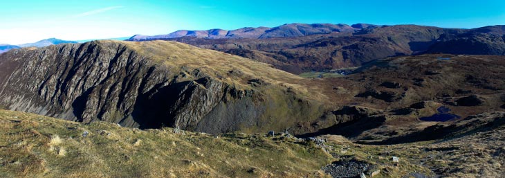 Looking back to High Spy and Dale Head Tarn